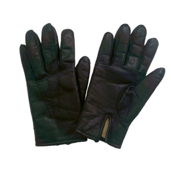 Leather Gloves (Womens) with Acrylic Lining Size Small - Picture 2 of 2